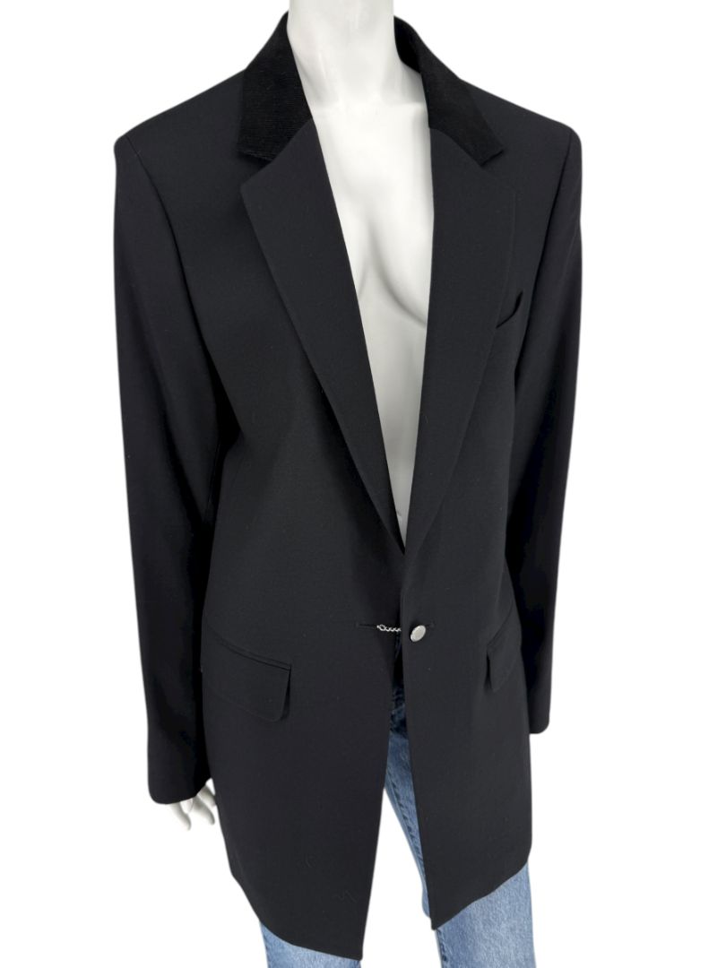Karl Lagerfeld for H&M Men’s Black Wool Blazer –Size EU 52 / US 42