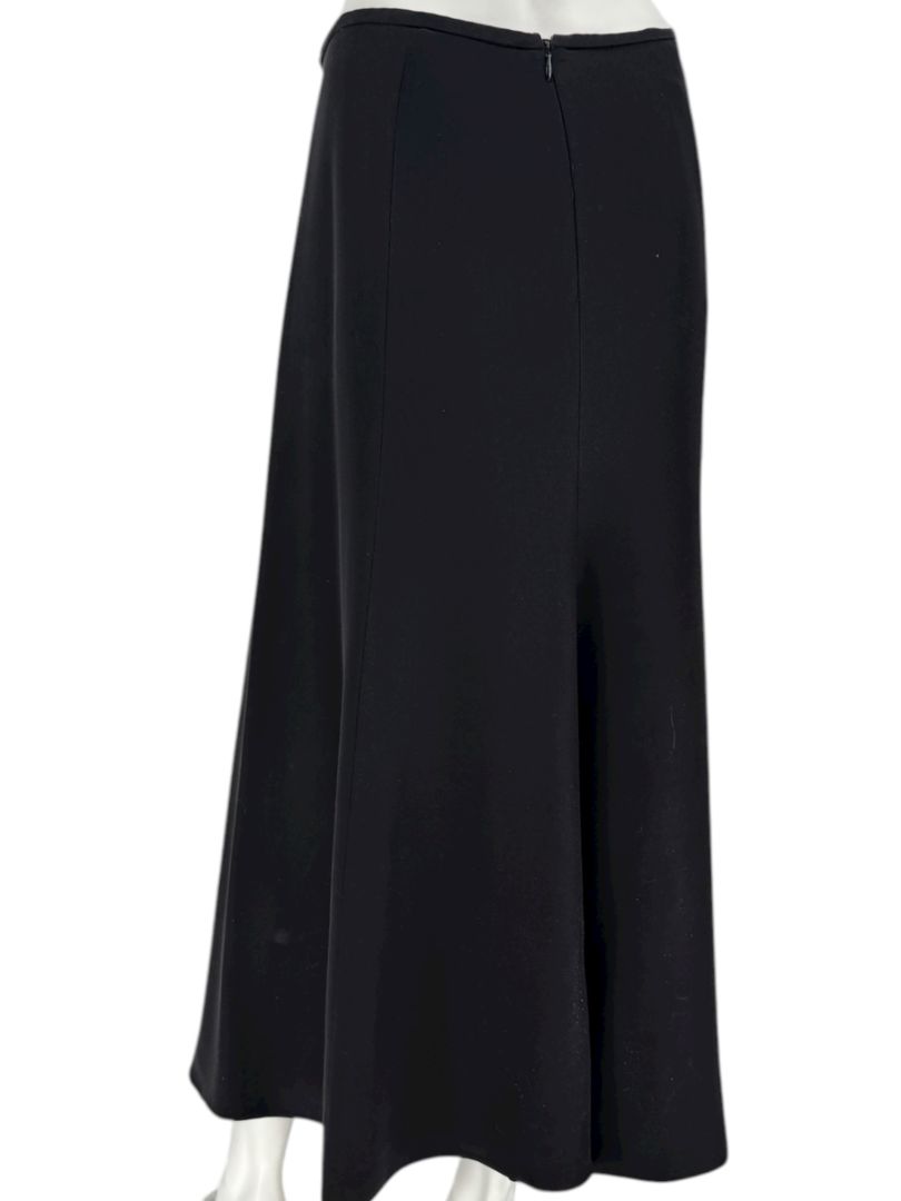 Armani Collezioni Black A-Line Midi Skirt – Size 14 (IT 50)