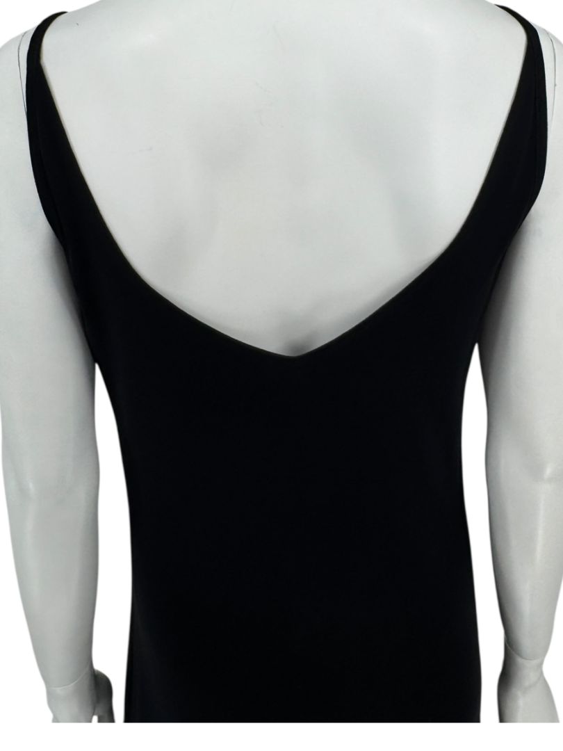 Lida Baday Black V-Neck Slip Dress – Size L