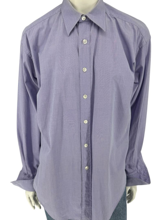 Craig Taylor Purple Long-Sleeve Button-Down Shirt – Size M