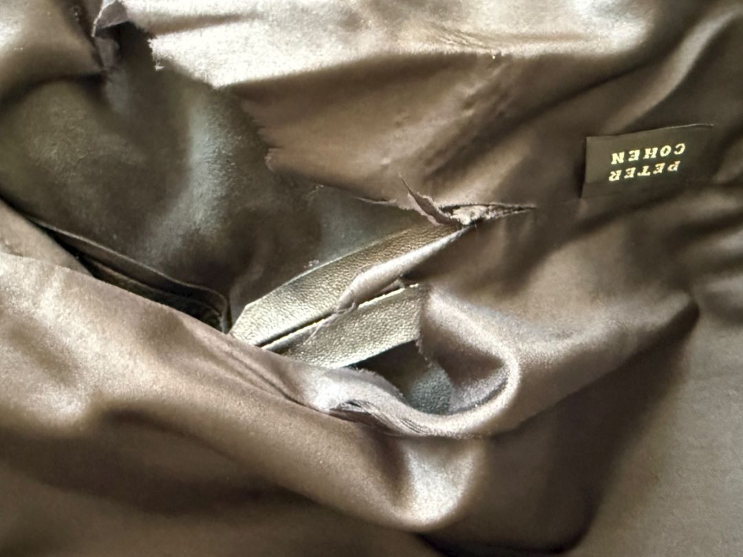 Peter Cohen Black Leather Cropped Jacket – Size M