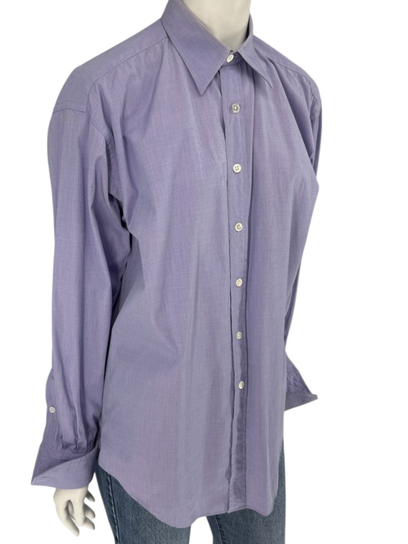 Craig Taylor Purple Long-Sleeve Button-Down Shirt – Size M