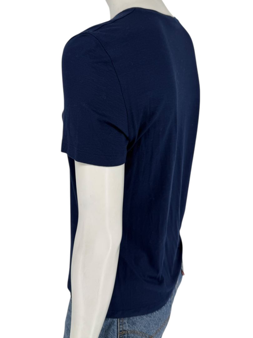 Akris Punto Navy Blue Stretch Modal T-Shirt – Size L