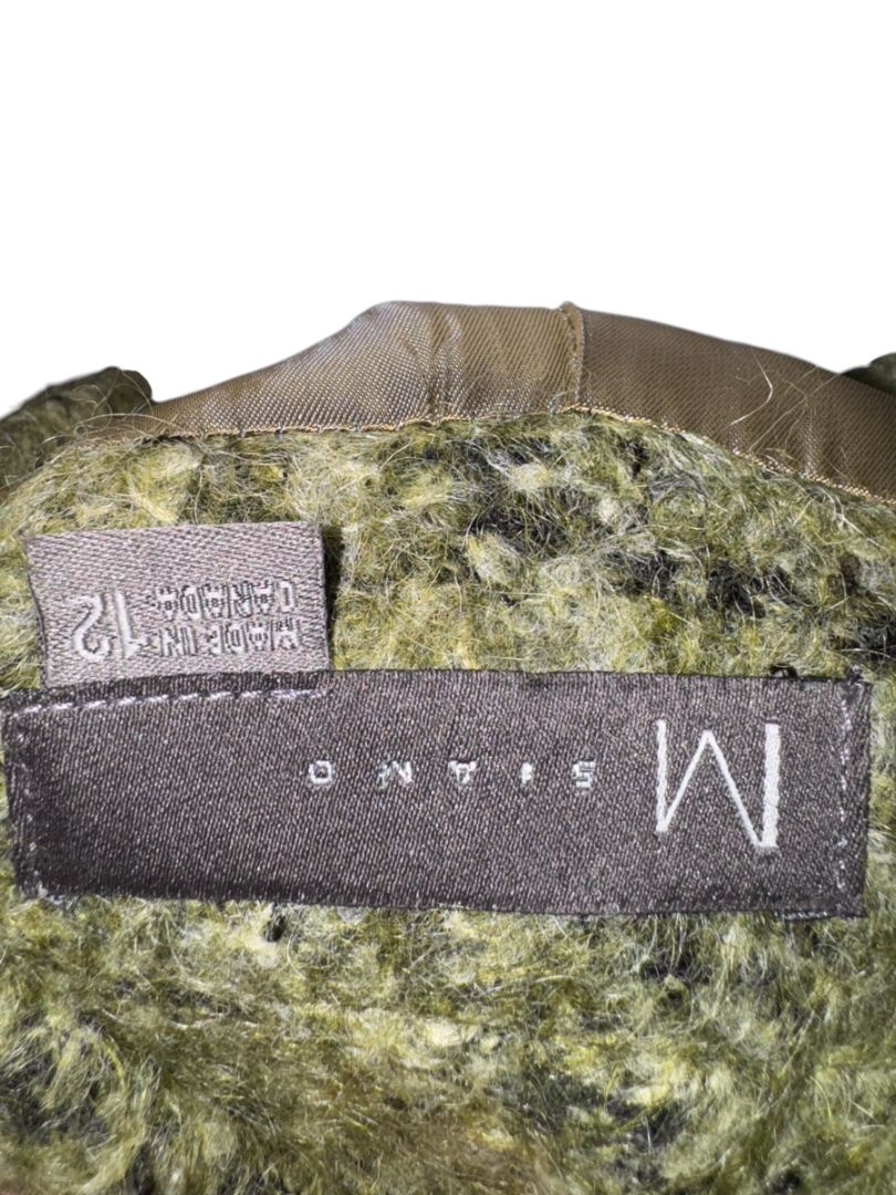 MSIAMO Green Wool Blend Bouclé Jacket – Size 12