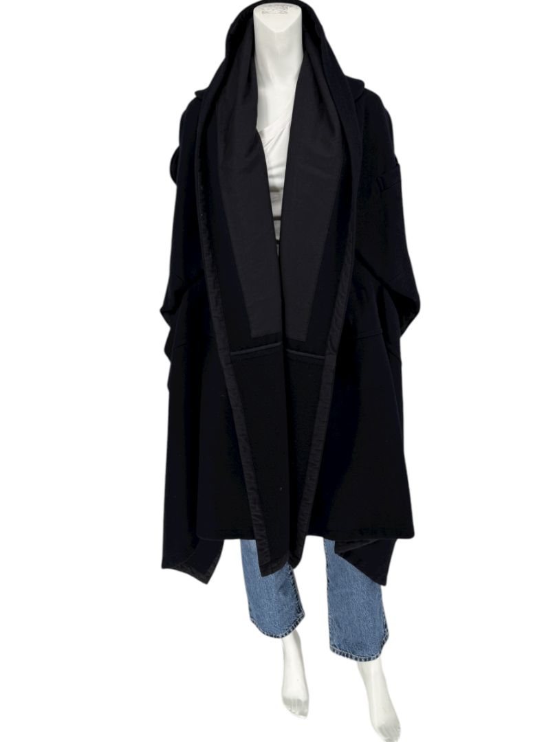 Comme des Garçons Black Wool Sculptural Coat – Fall 2009 – Size S