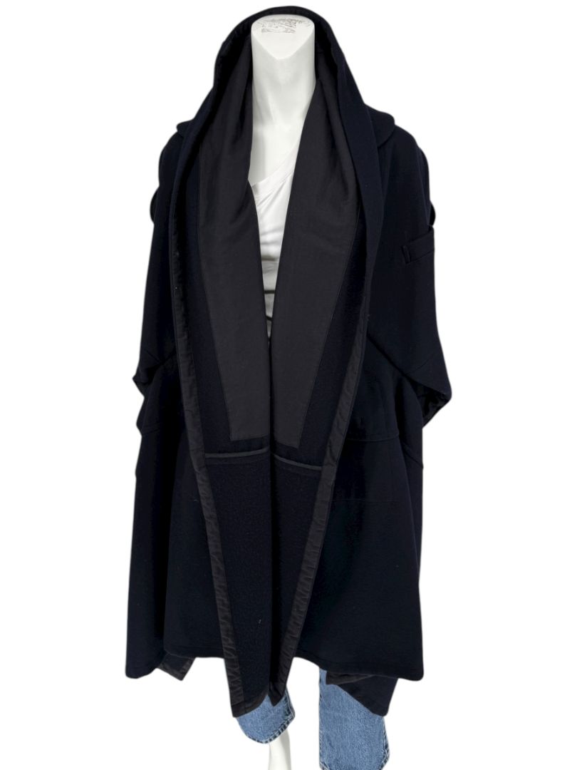 Comme des Garçons Black Wool Sculptural Coat – Fall 2009 – Size S