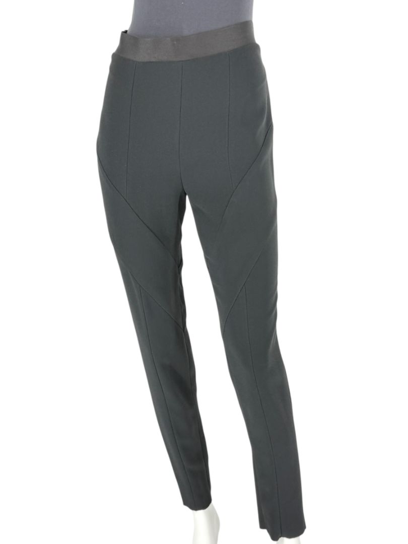 Pamella Roland Black Sculpted Seam Pants - Large