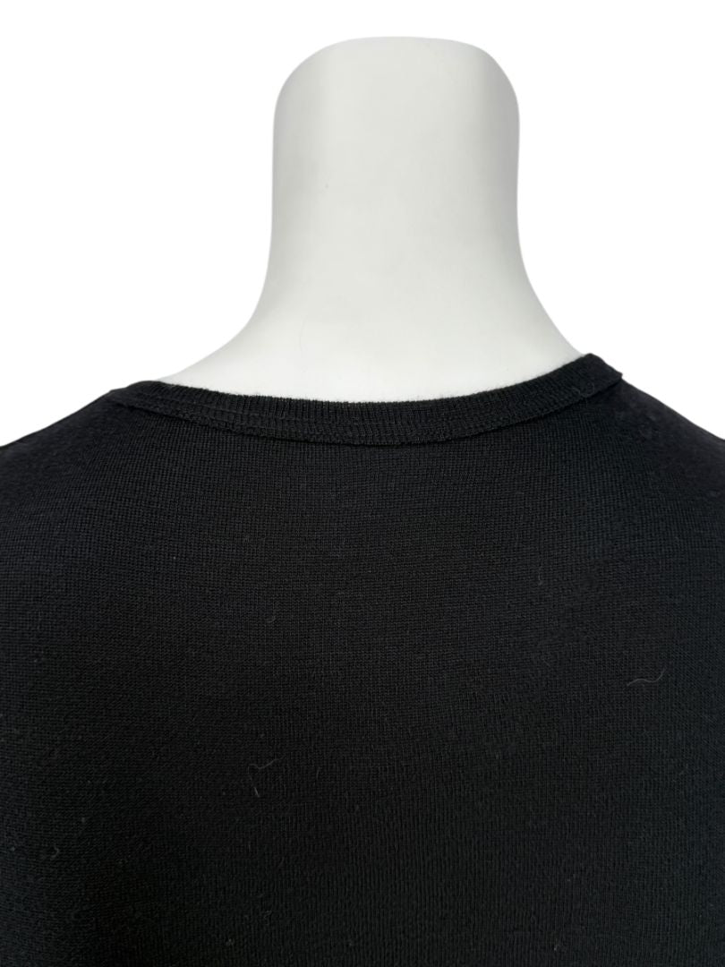 Lida Baday Black Wool Knit Sleeveless Top – XL