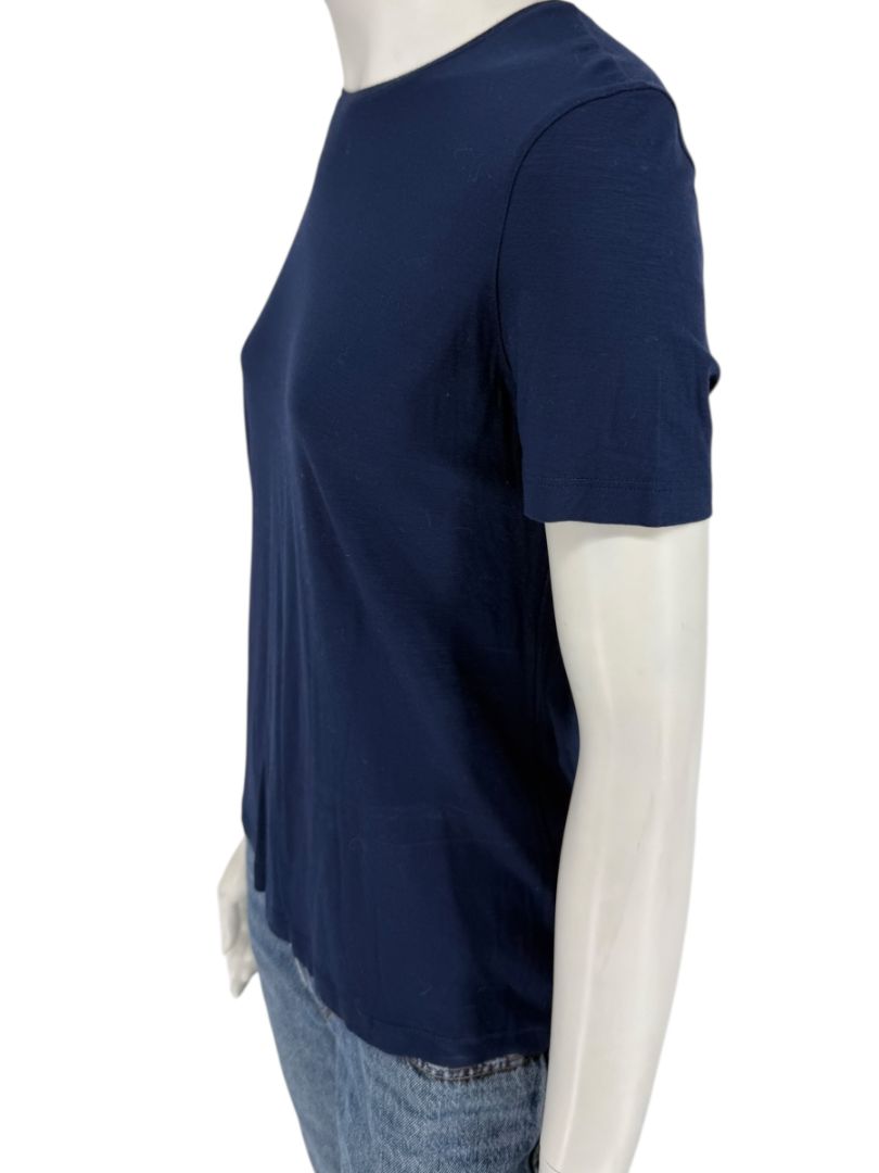 Akris Punto Navy Blue Stretch Modal T-Shirt – Size L