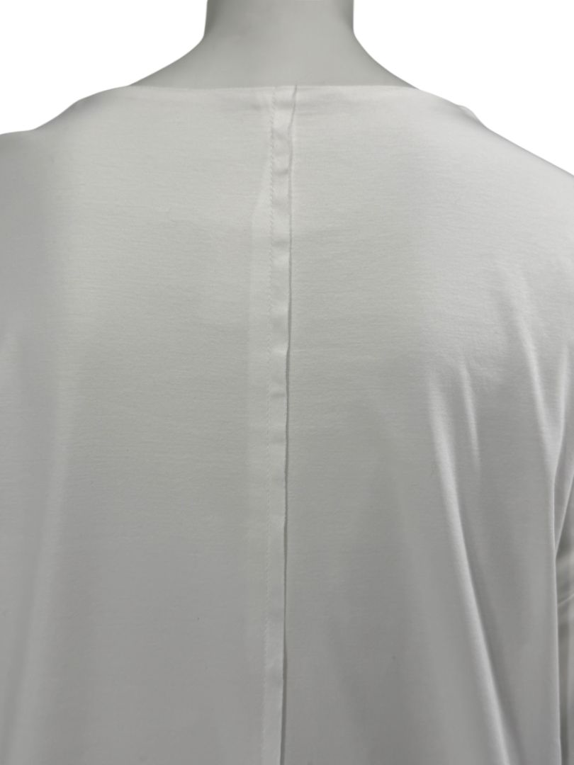The Row White Long Sleeve Cotton Tunic - Size Small