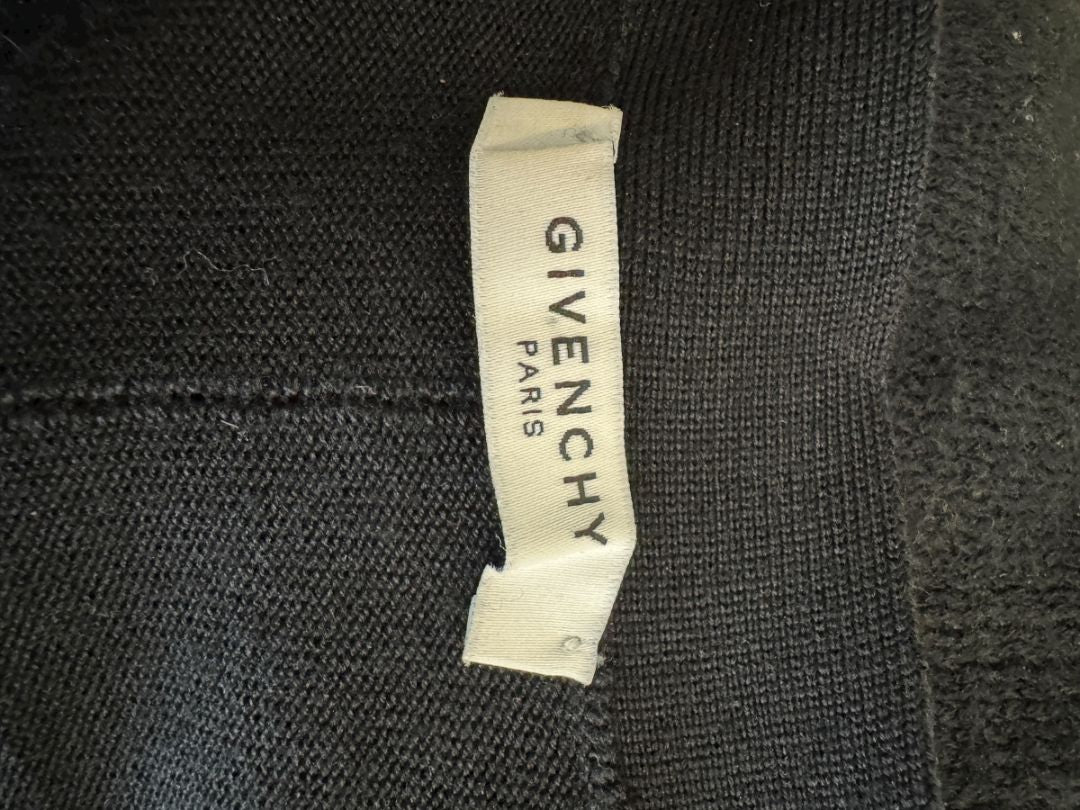 Givenchy Floral Silk-Panel Cashmere Cardigan – Size L