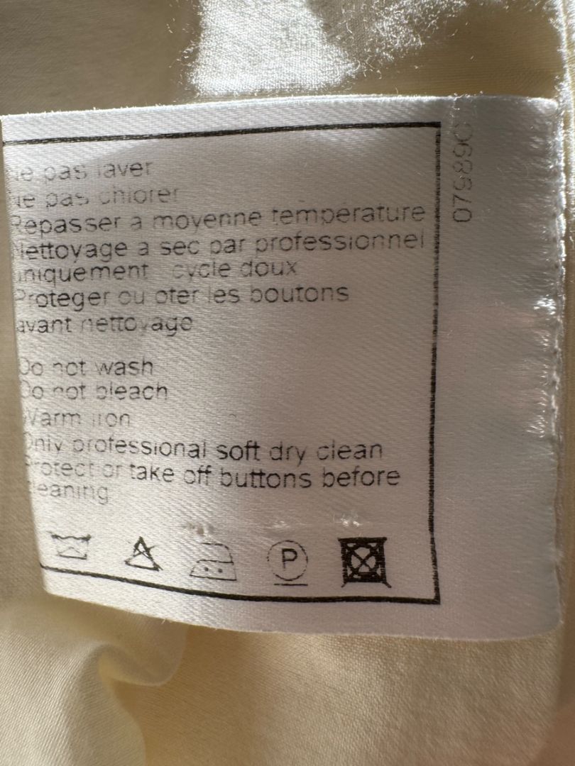 Chanel Ivory Cotton-Blend Tapered Trousers – Size FR 44