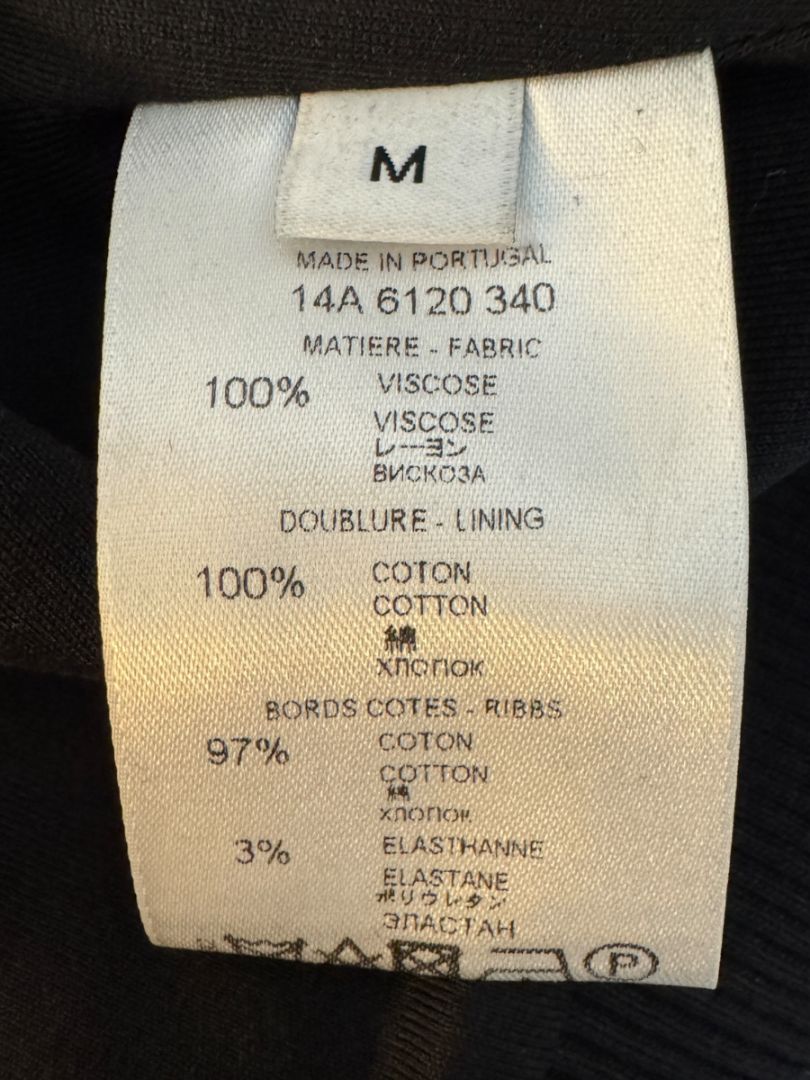 Peter Cohen Charcoal Viscose Cropped Jacket – Size M