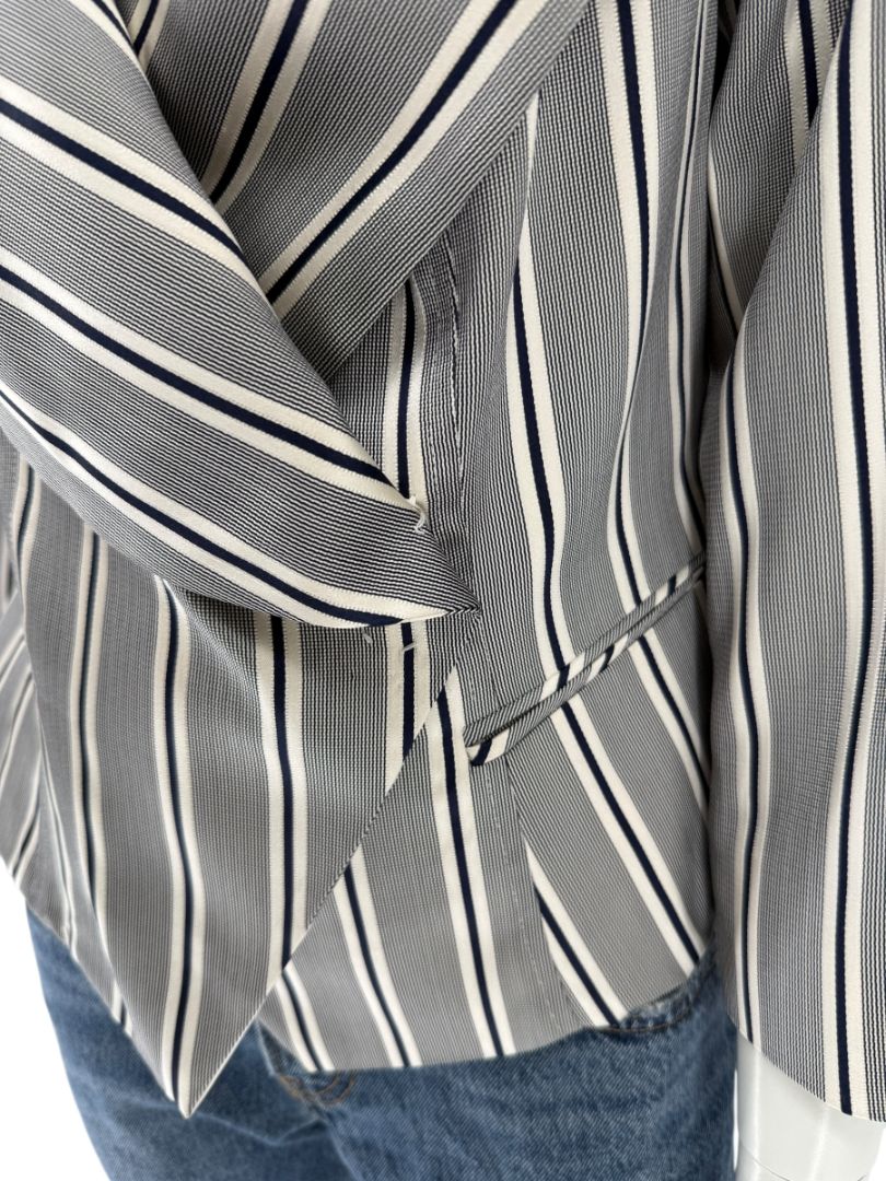 PAUW Amsterdam — Architectural Silk-Cotton Cropped Jacket - Size 4