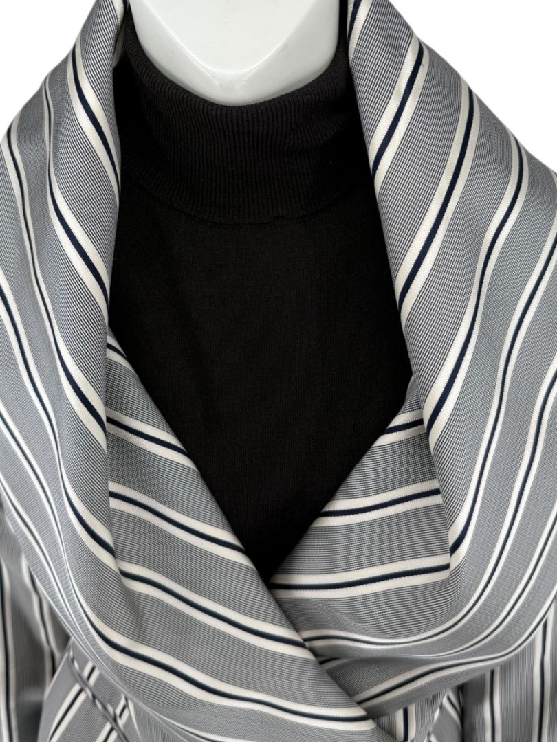 PAUW Amsterdam — Architectural Silk-Cotton Cropped Jacket - Size 4