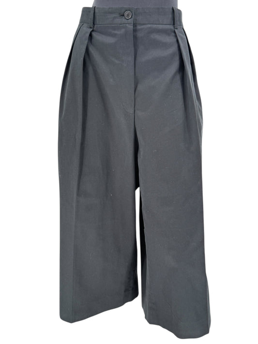 The Row Black Cropped Pleated Culottes – Size 14
