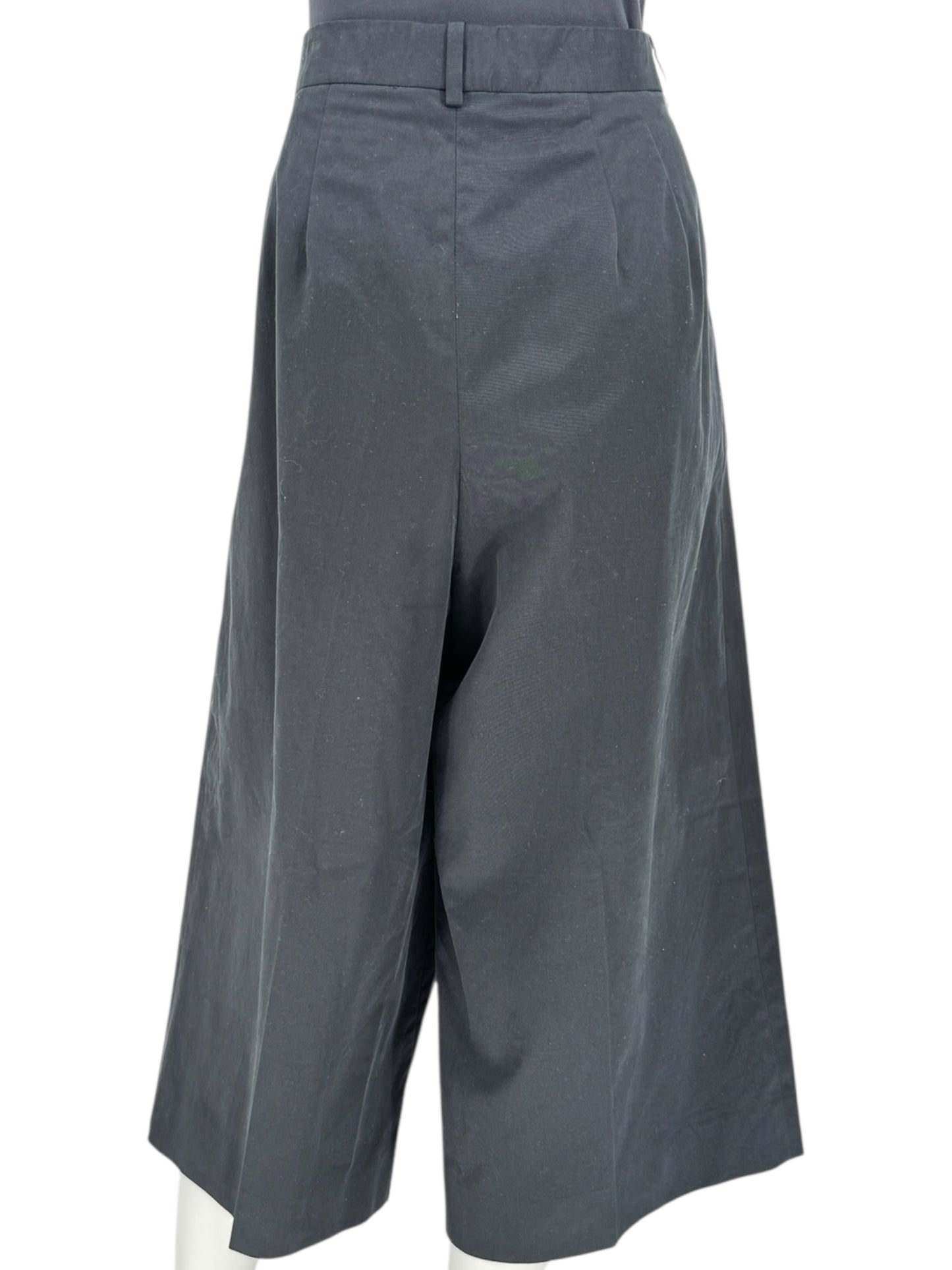 The Row Black Cropped Pleated Culottes – Size 14