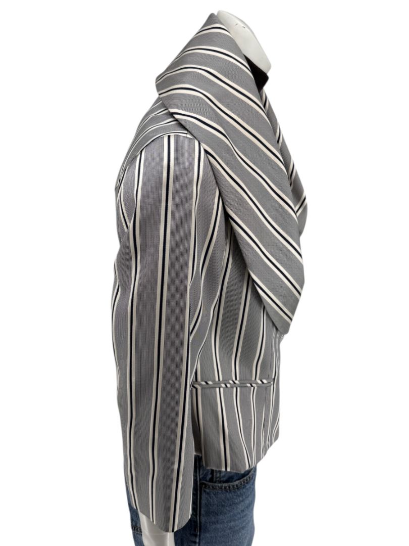 PAUW Amsterdam — Architectural Silk-Cotton Cropped Jacket - Size 4