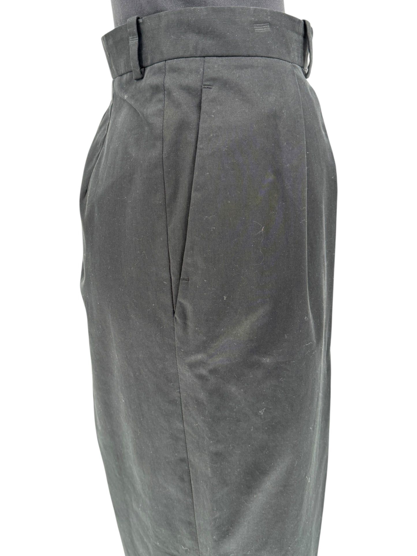 The Row Black Cropped Pleated Culottes – Size 14