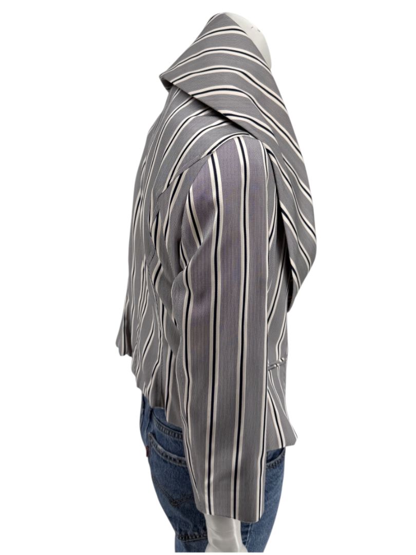 PAUW Amsterdam — Architectural Silk-Cotton Cropped Jacket - Size 4