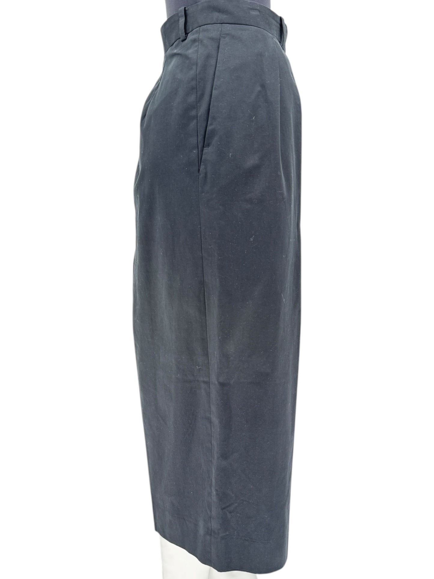 The Row Black Cropped Pleated Culottes – Size 14