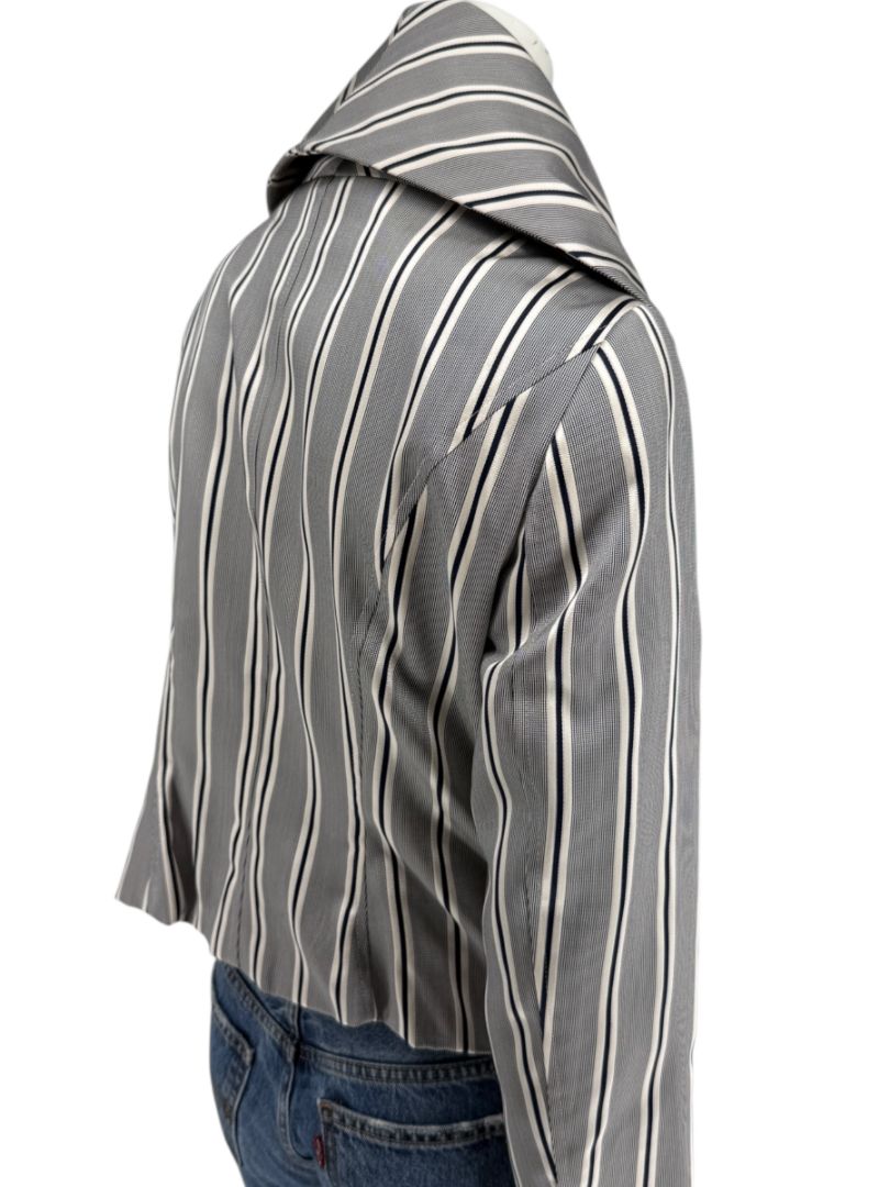 PAUW Amsterdam — Architectural Silk-Cotton Cropped Jacket - Size 4