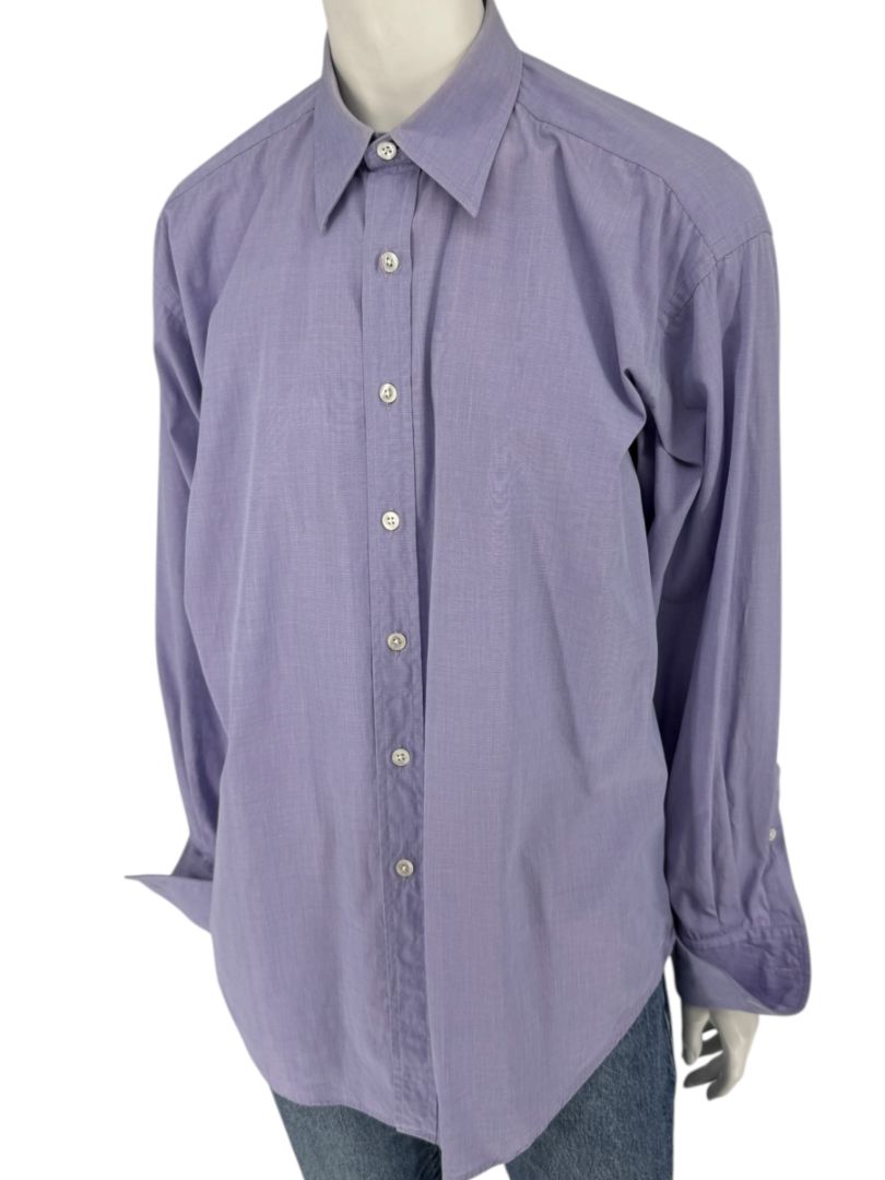 Craig Taylor Purple Long-Sleeve Button-Down Shirt – Size M