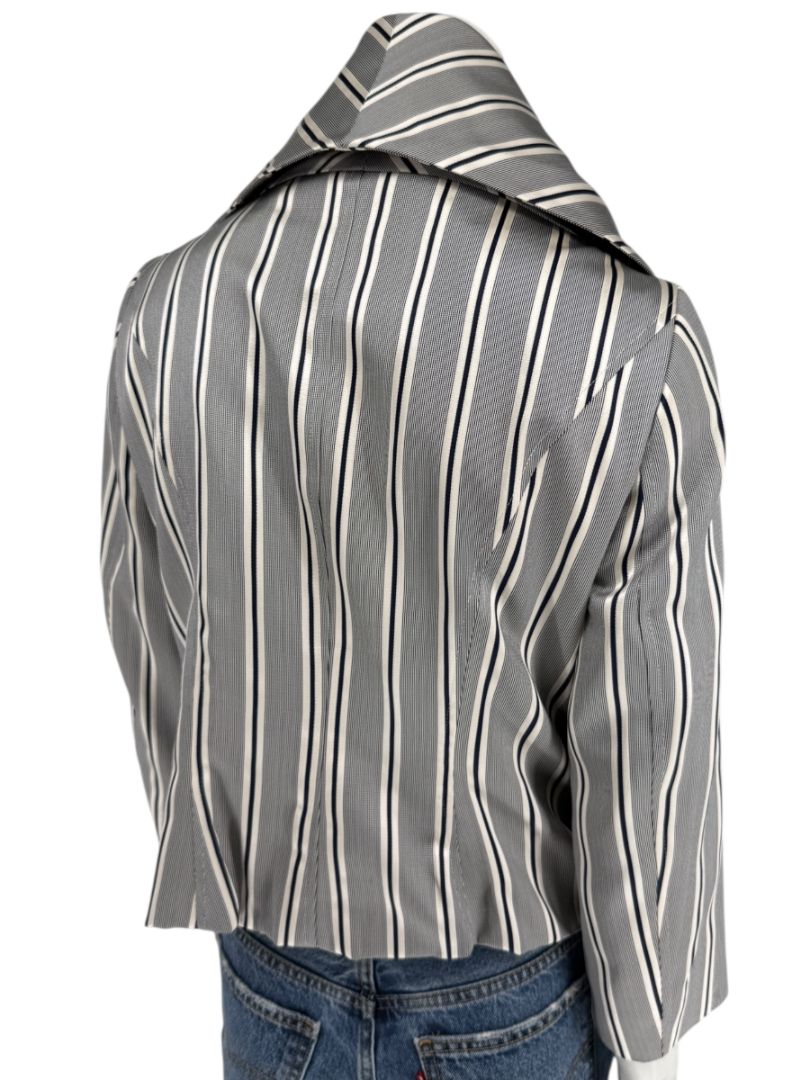 PAUW Amsterdam — Architectural Silk-Cotton Cropped Jacket - Size 4