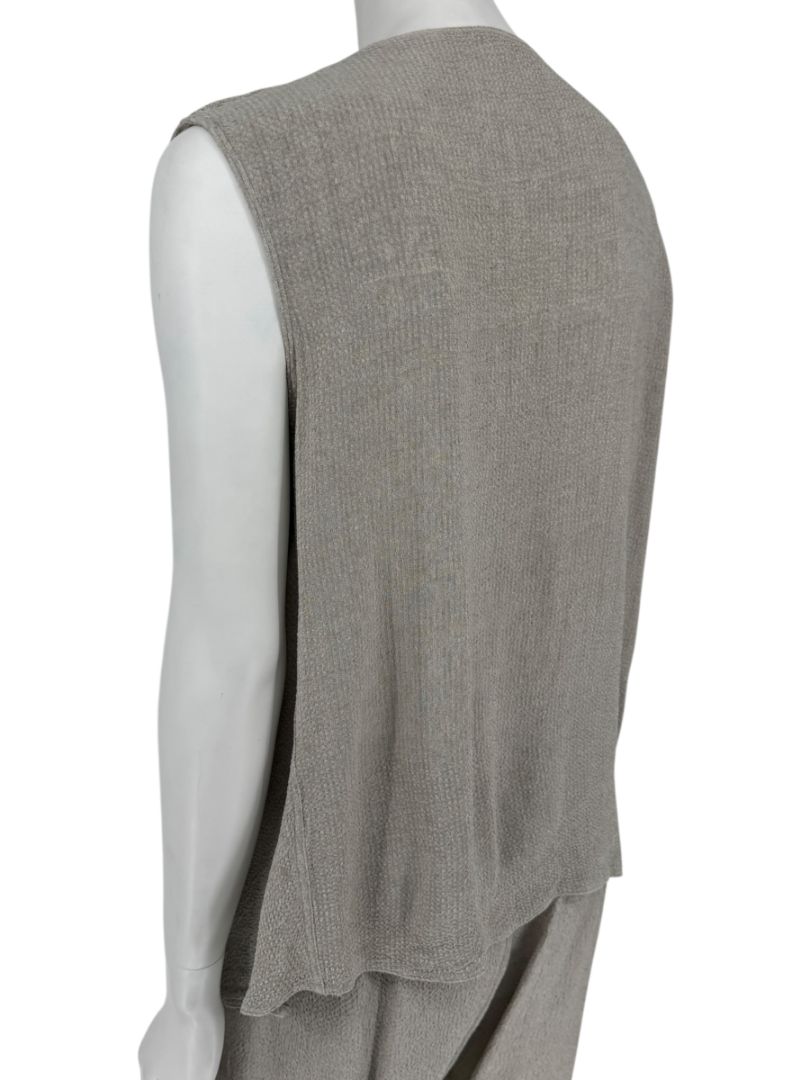 Rick Owens Taupe Draped Tank & Textured Jogger Set - Size IT 42 / US 6