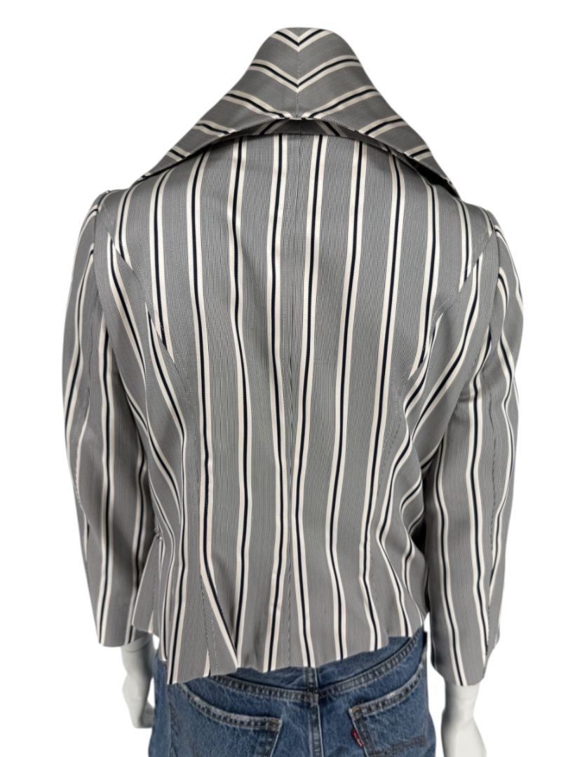 PAUW Amsterdam — Architectural Silk-Cotton Cropped Jacket - Size 4