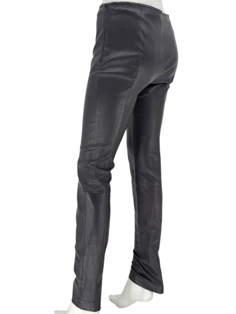 The Row Black Lambskin-Front Legging Pants – Size Large