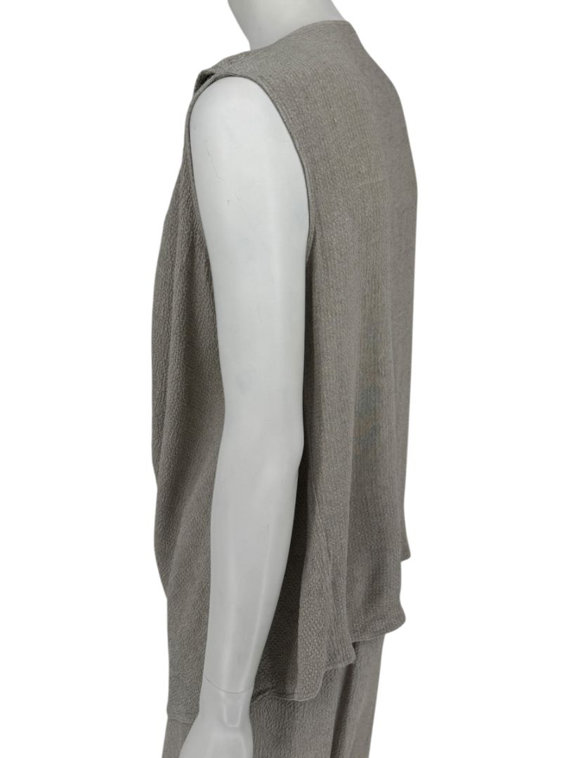 Rick Owens Taupe Draped Tank & Textured Jogger Set - Size IT 42 / US 6