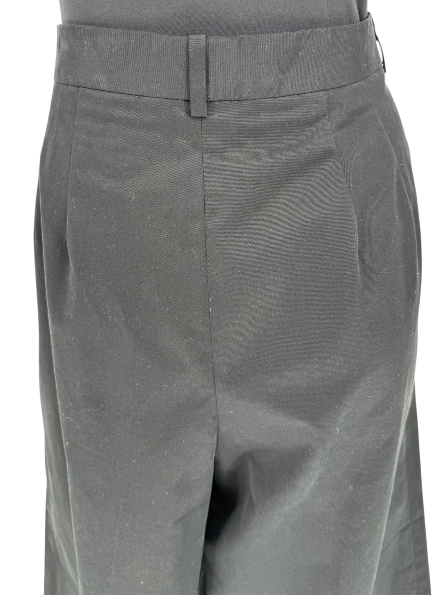 The Row Black Cropped Pleated Culottes – Size 14