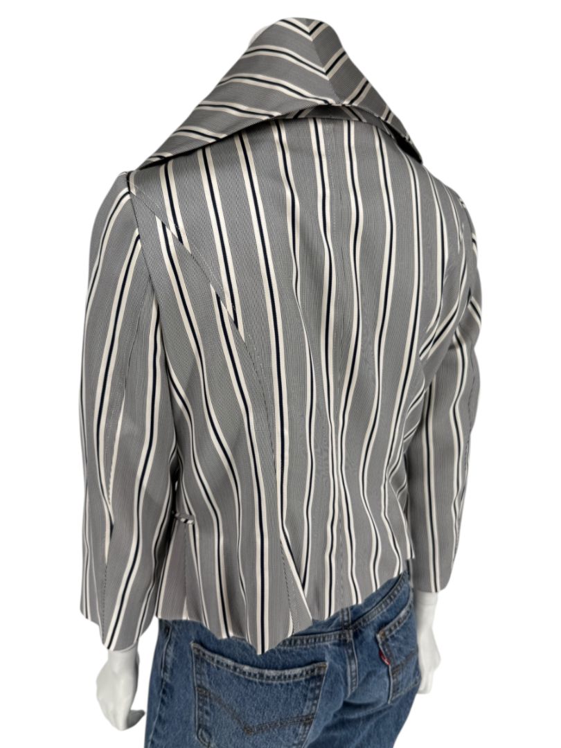 PAUW Amsterdam — Architectural Silk-Cotton Cropped Jacket - Size 4