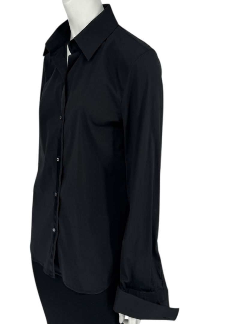 Neil Barrett Black Button-Front Stretch Shirt – Size M