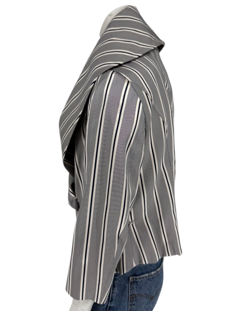 PAUW Amsterdam — Architectural Silk-Cotton Cropped Jacket - Size 4