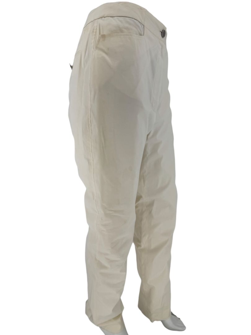 Chanel Ivory Cotton-Blend Tapered Trousers – Size FR 44