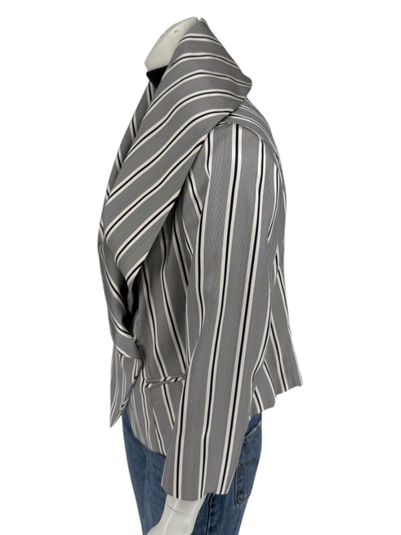 PAUW Amsterdam — Architectural Silk-Cotton Cropped Jacket - Size 4