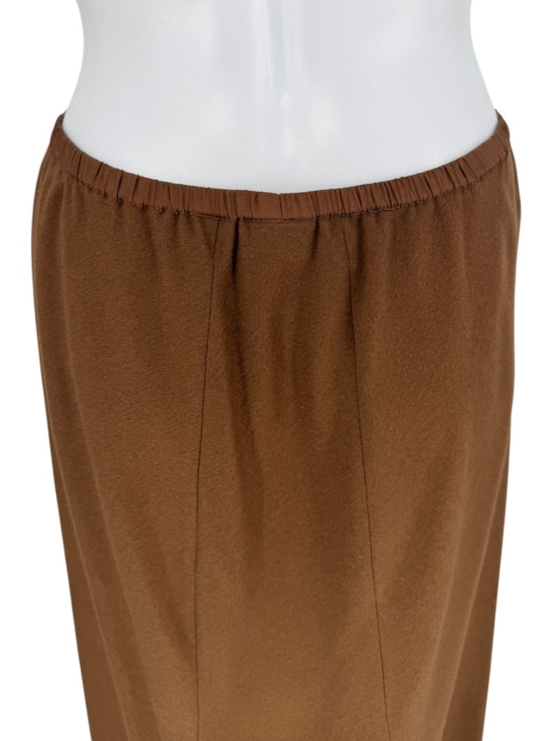 Peter Cohen Cashmere Camel Brown Maxi Skirt – Large