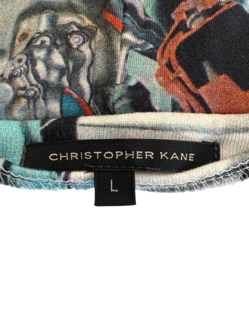 Christopher Kane Men’s Engine Print Cotton Zip Hoodie – Size L