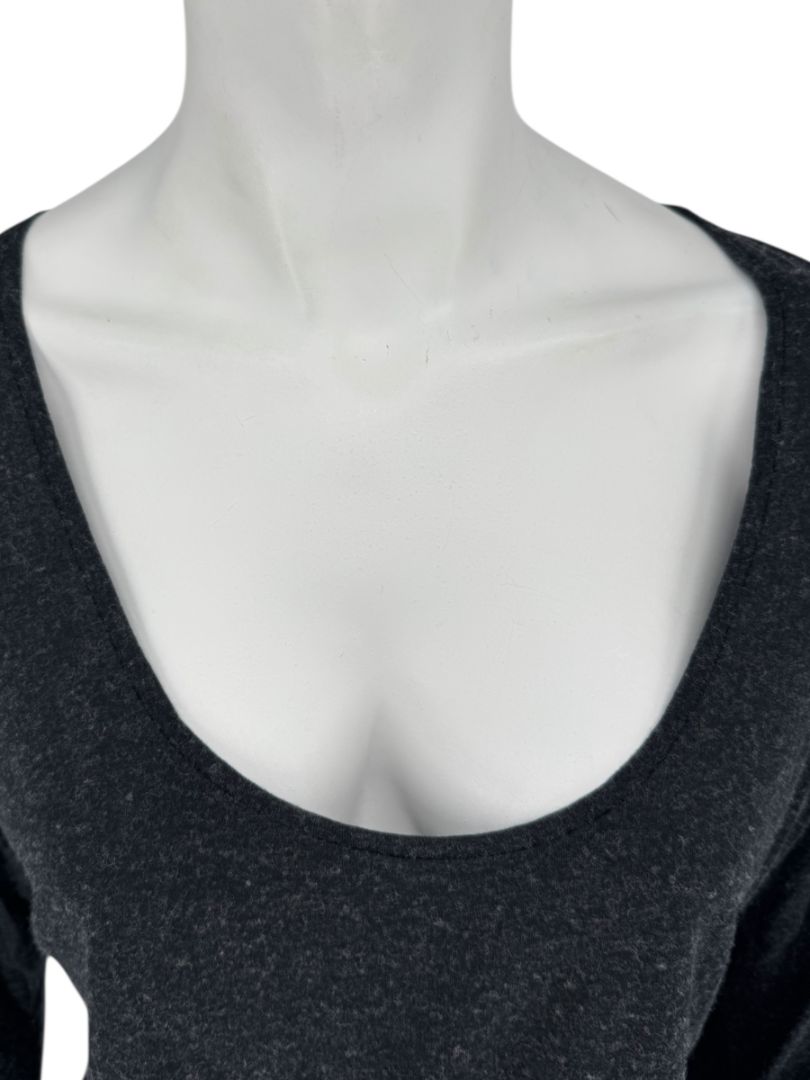 Pauw Amsterdam Charcoal Modal-Cashmere Long Sleeve Top – Size 40 (US M)