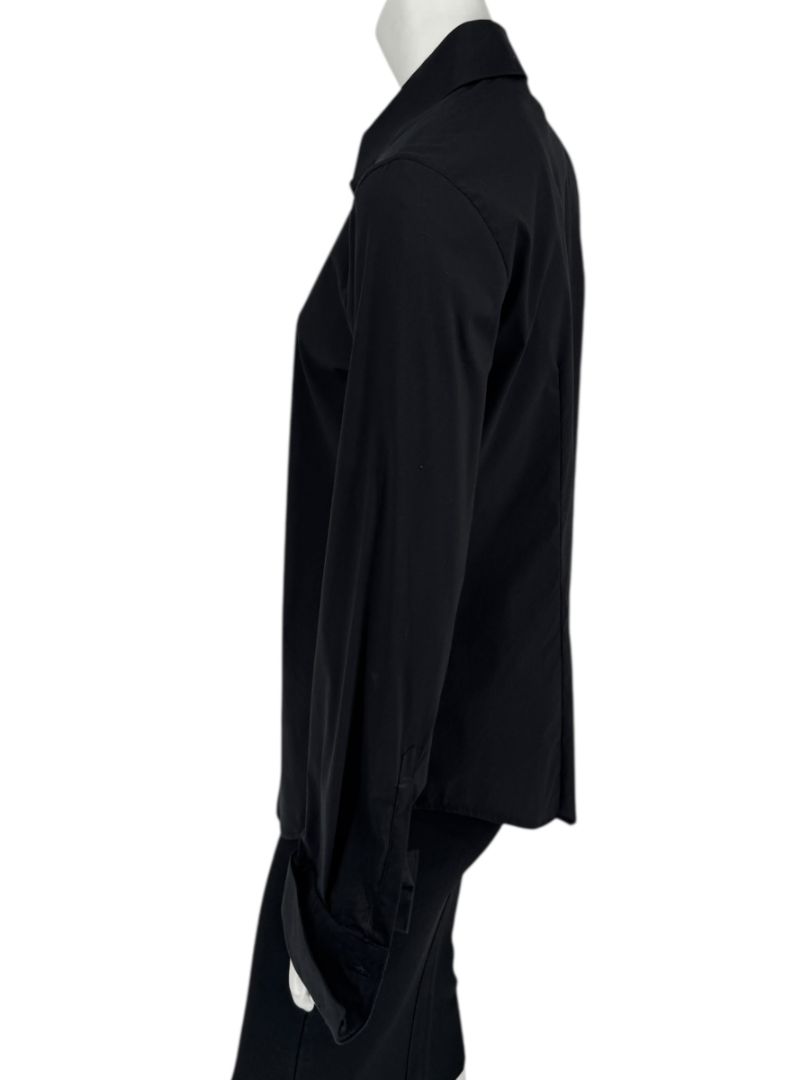 Neil Barrett Black Button-Front Stretch Shirt – Size M