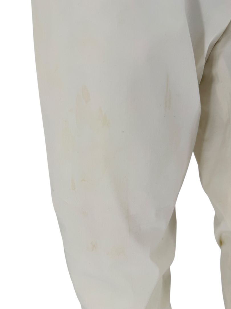 Chanel Ivory Cotton-Blend Tapered Trousers – Size FR 44