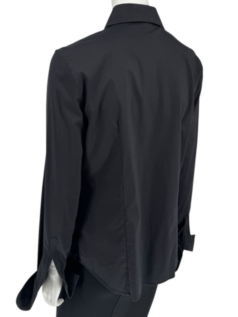 Neil Barrett Black Button-Front Stretch Shirt – Size M