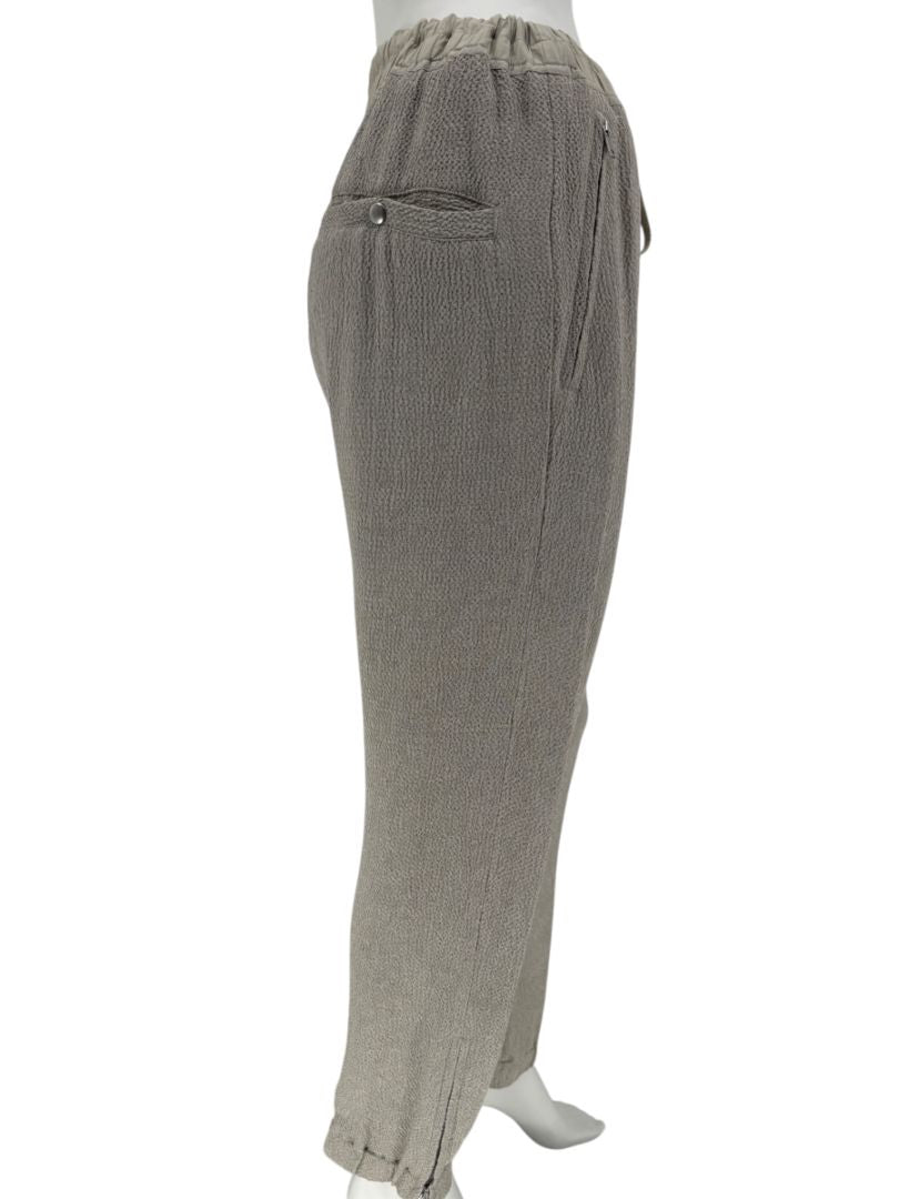Rick Owens Taupe Draped Tank & Textured Jogger Set - Size IT 42 / US 6