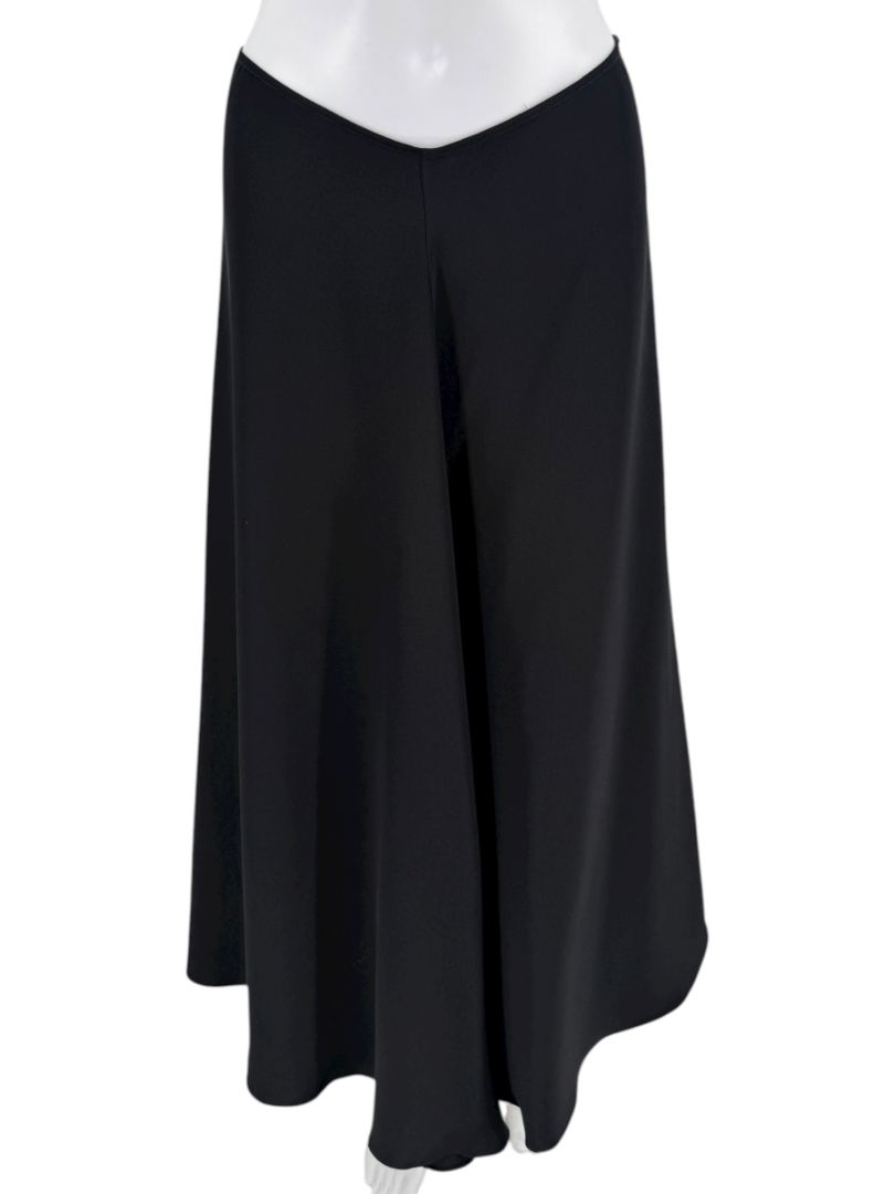 Peter Cohen Black Bias-Cut Maxi Skirt – Size Large