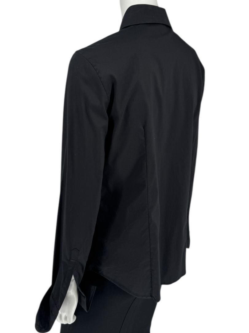 Neil Barrett Black Button-Front Stretch Shirt – Size M