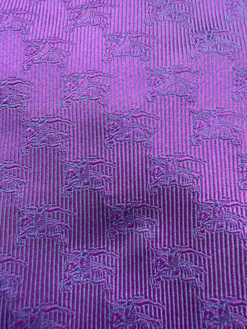 Burberry London Purple Equestrian Knight Silk Tie – Excellent Pre-Owned Condition