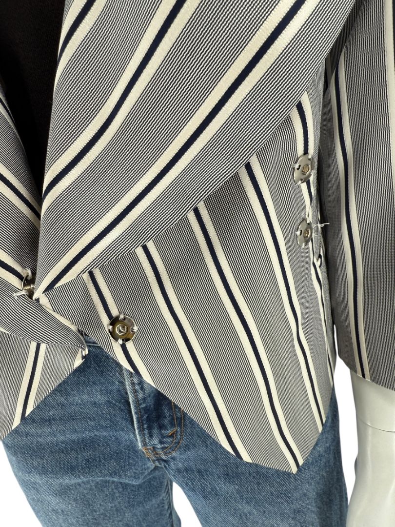 PAUW Amsterdam — Architectural Silk-Cotton Cropped Jacket - Size 4