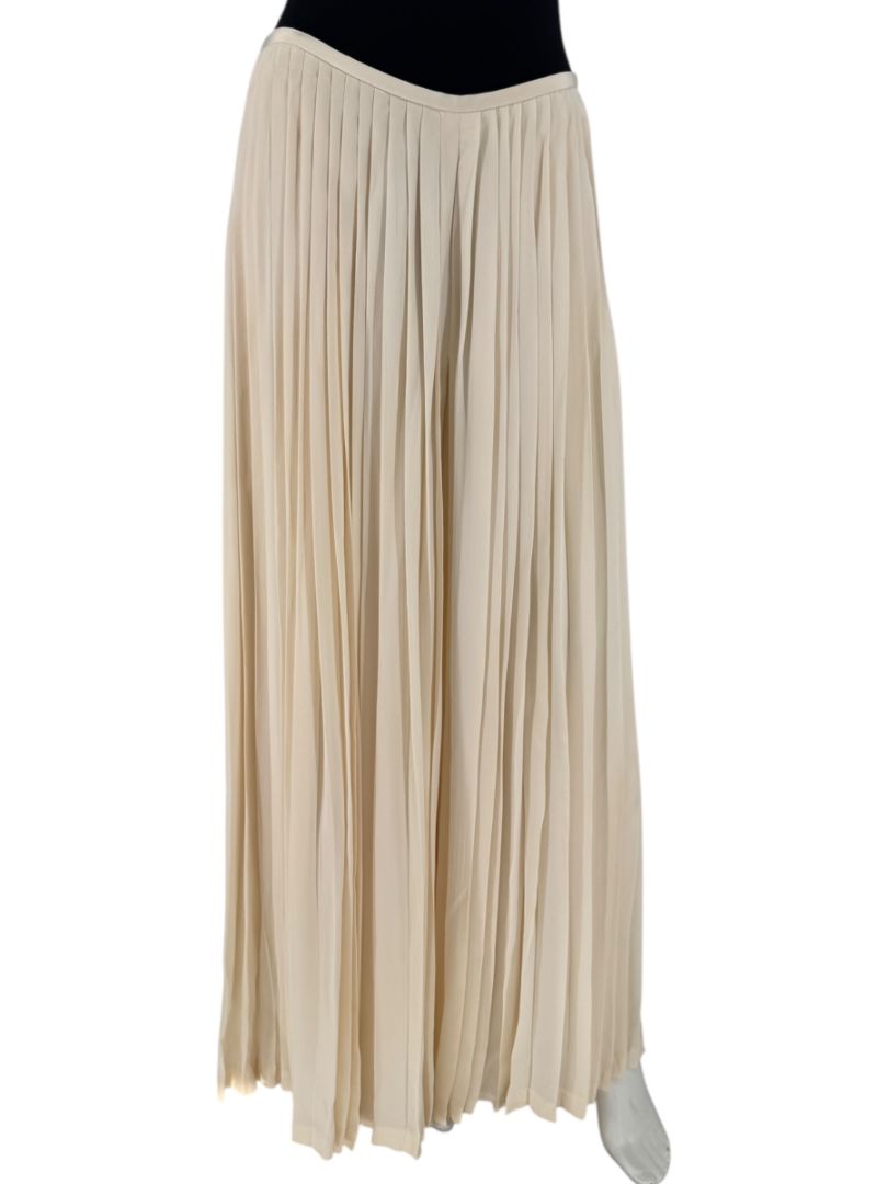 Ralph Lauren Collection Ivory Silk Pleated Palazzo Pants – Size 12